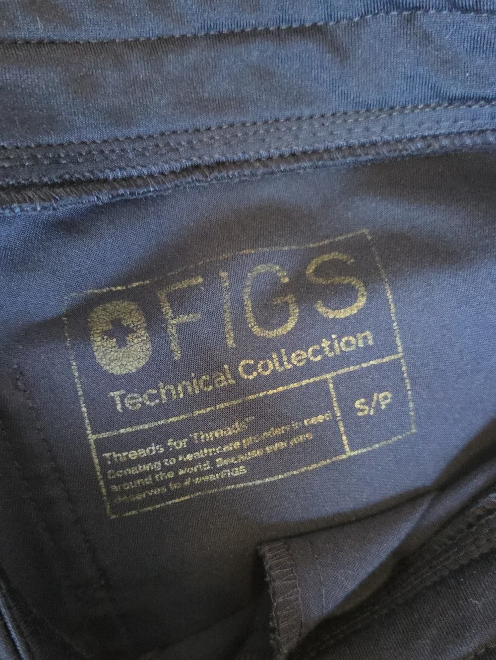Figs Zamora Small Petite Navy Jogger Scrub Pants